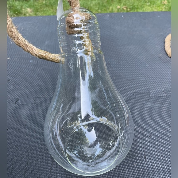 Brand New Hanging Glass Light Bulb Terrariums for Plants or Decor (Set of 2) - Picture 14 of 14